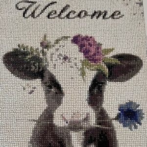 Welcome cow (diamond art)